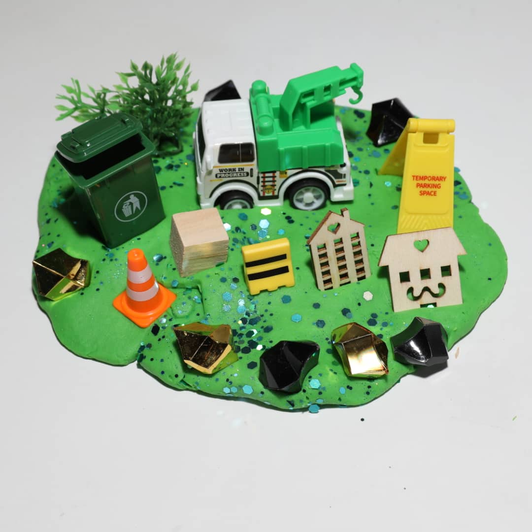X Trash truck  PLAY DOUGH - Jar!