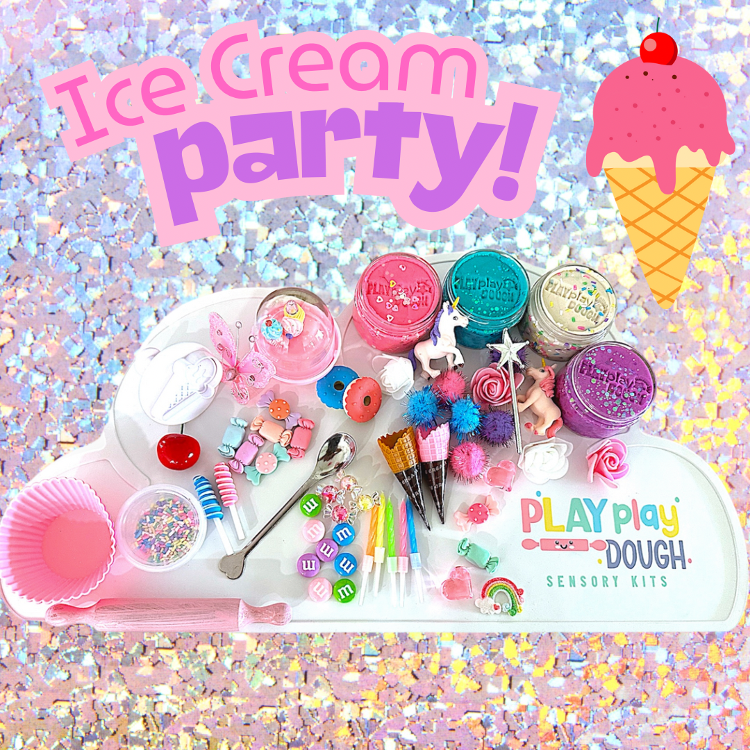 X Ice Cream Play Dough Sensory Kit