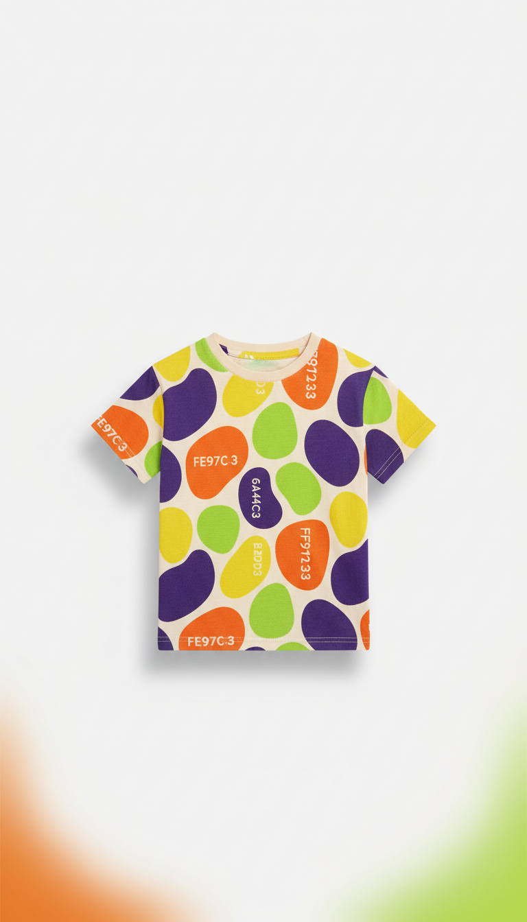 Printed Cotton Tee With Secret Pocket