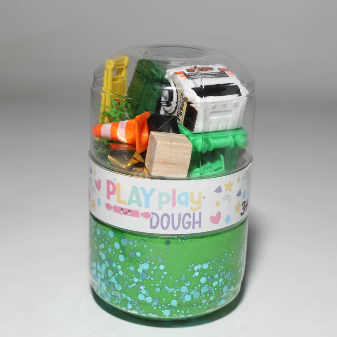 X Trash truck  PLAY DOUGH - Jar!