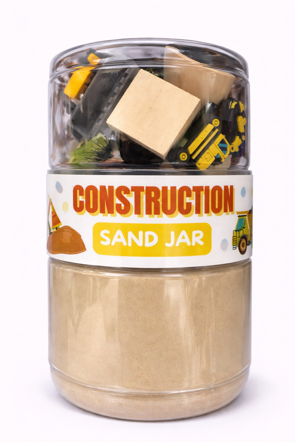 x Construction Fun Sand Jar