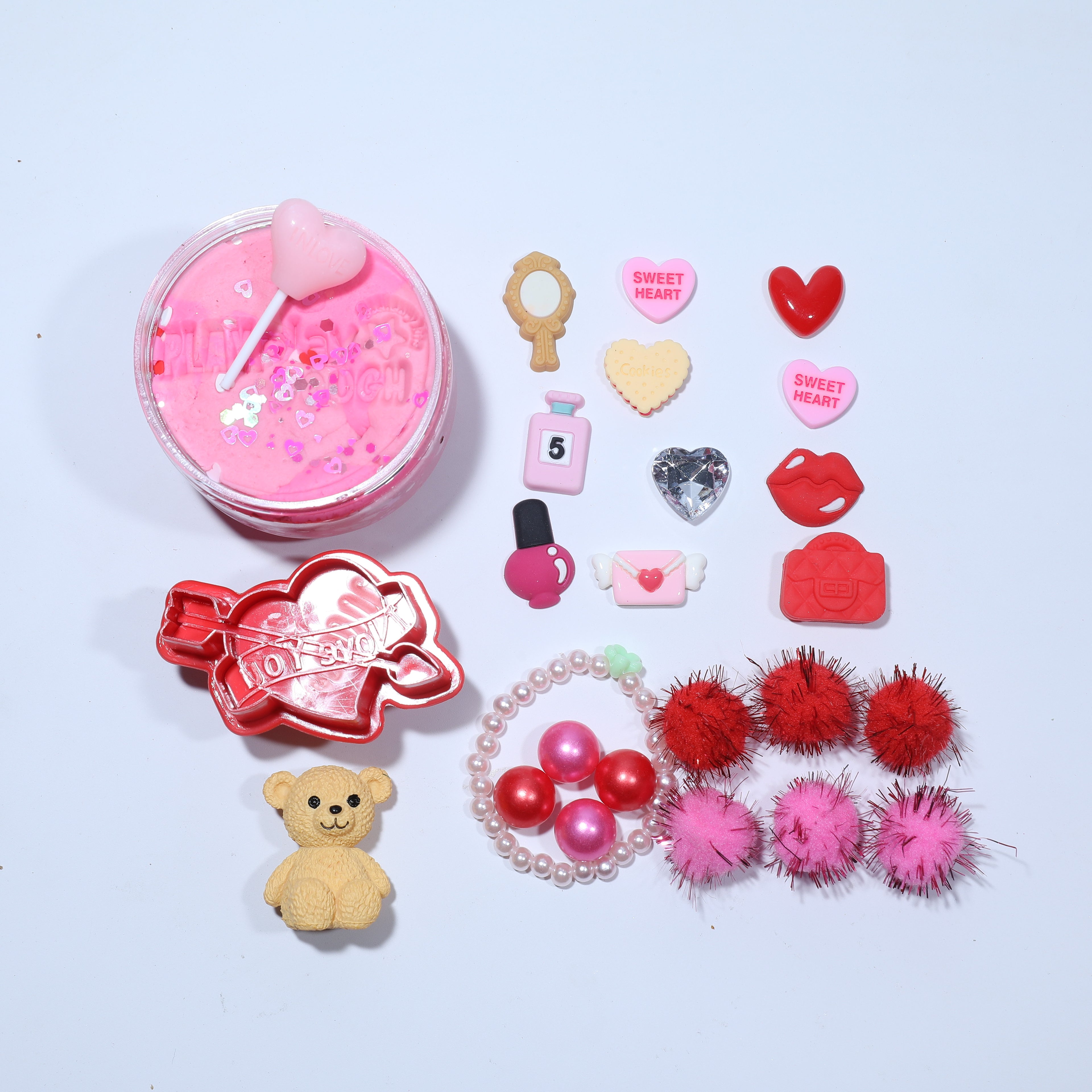 X Valentines  Play Dough Jar
