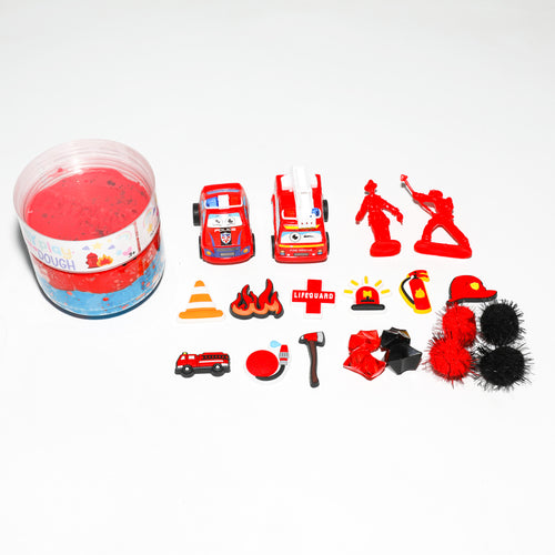 Fire Tuck Play Dough Jar