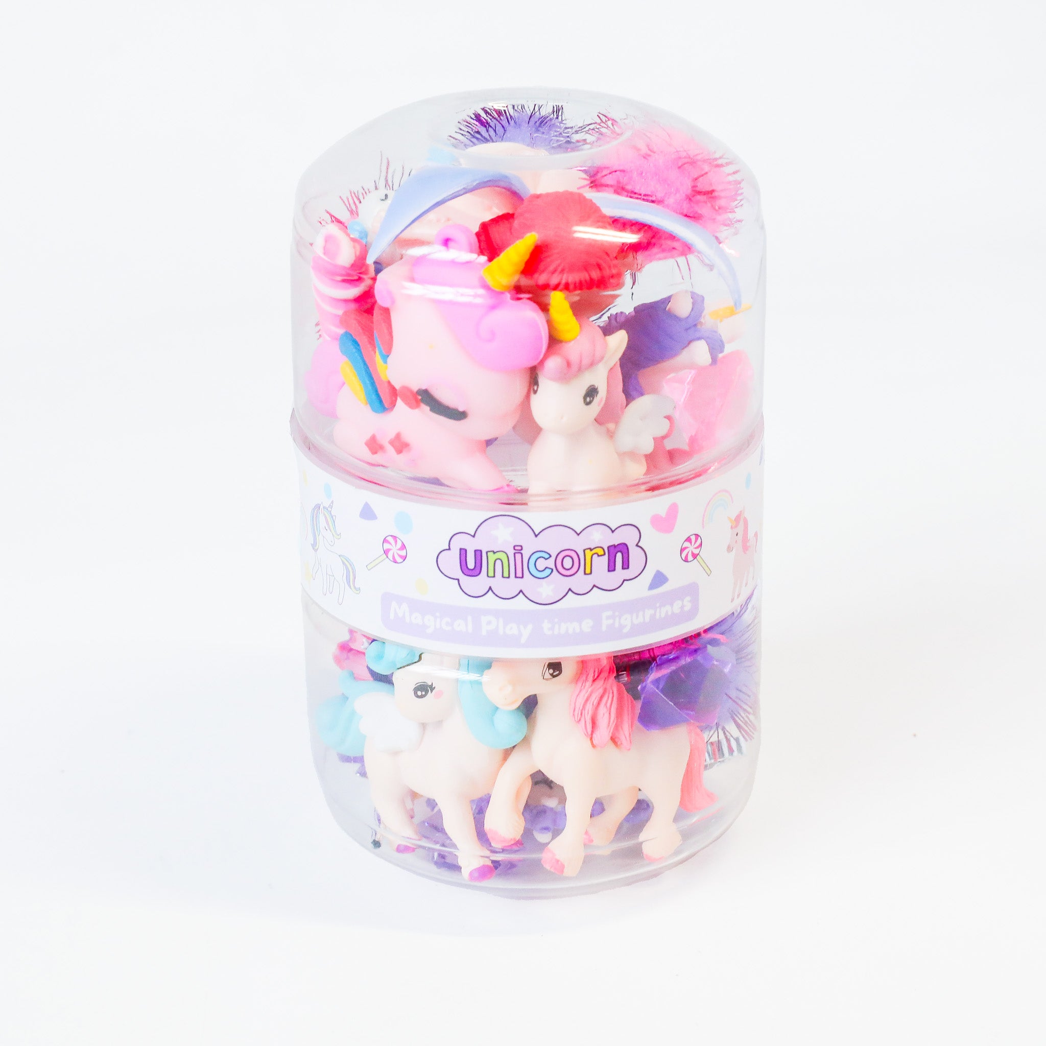 x Unicorn Figurine Jar