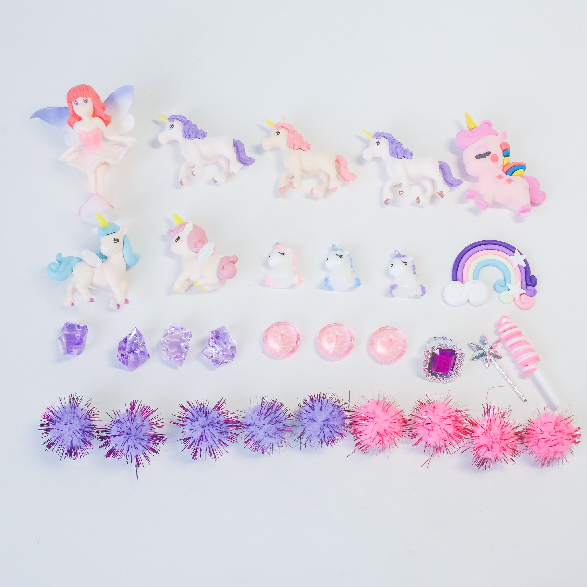 x Unicorn Figurine Jar
