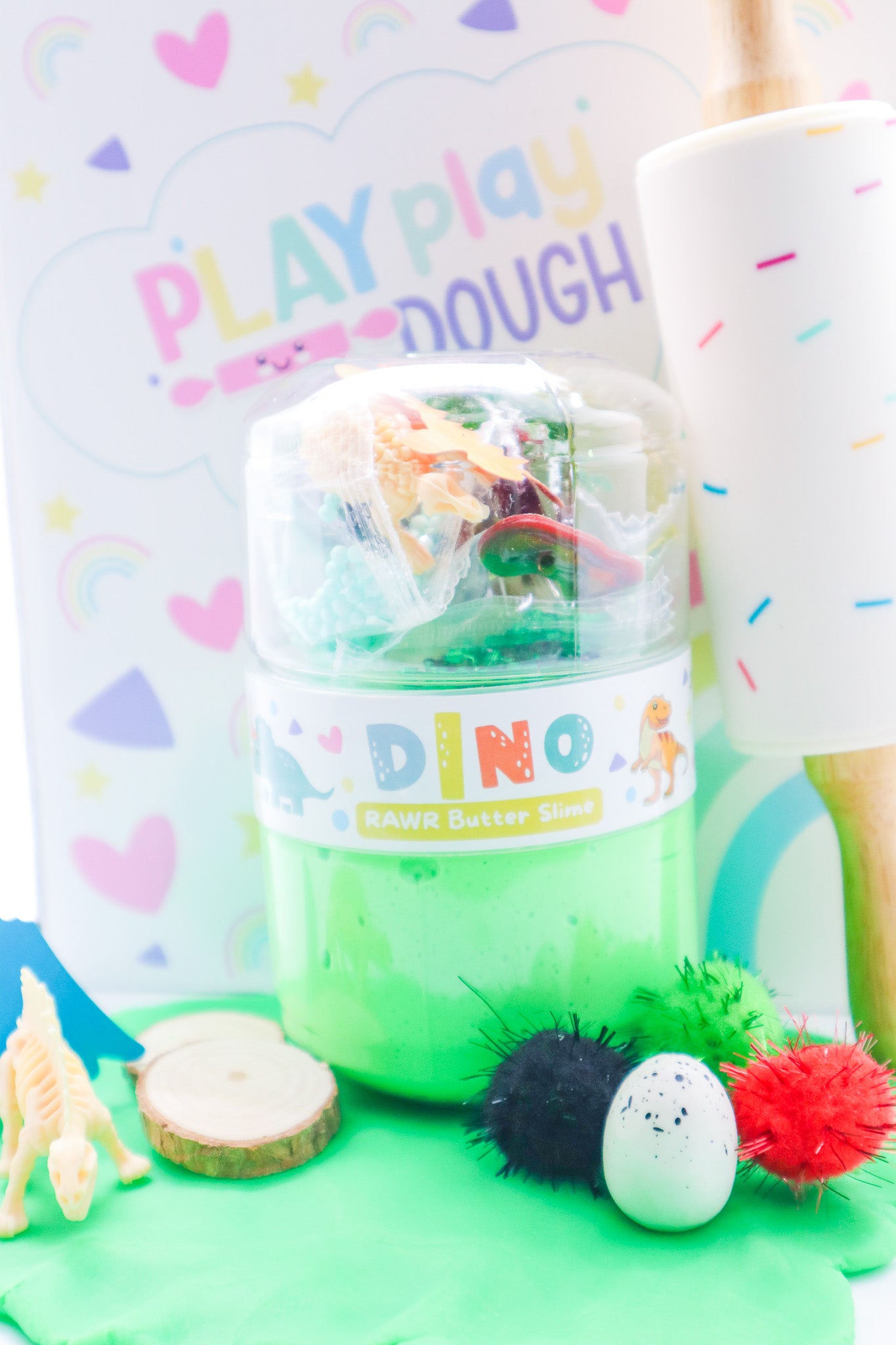 DIY Dino Butter Slime
