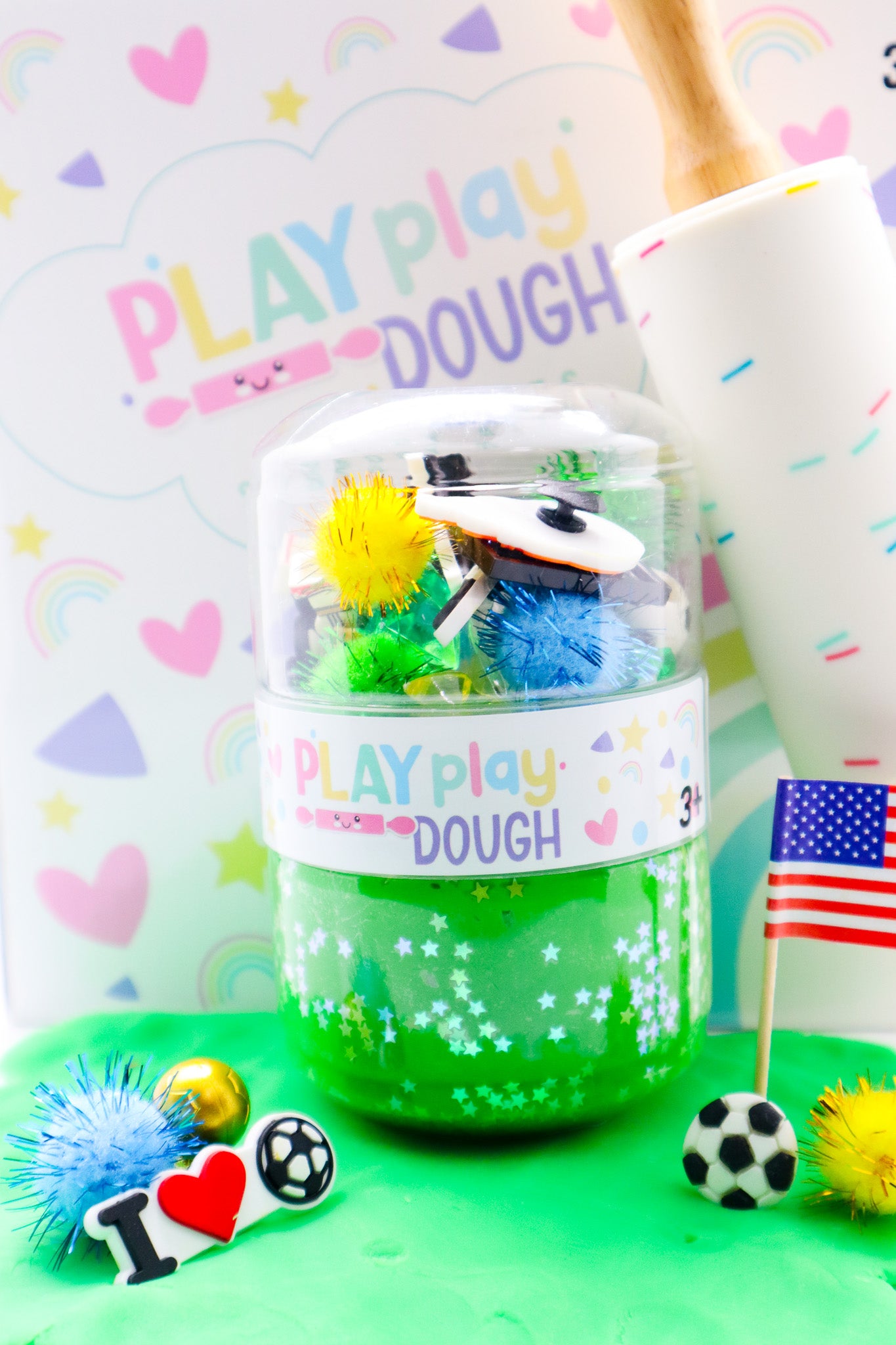 Soccer Play Dough