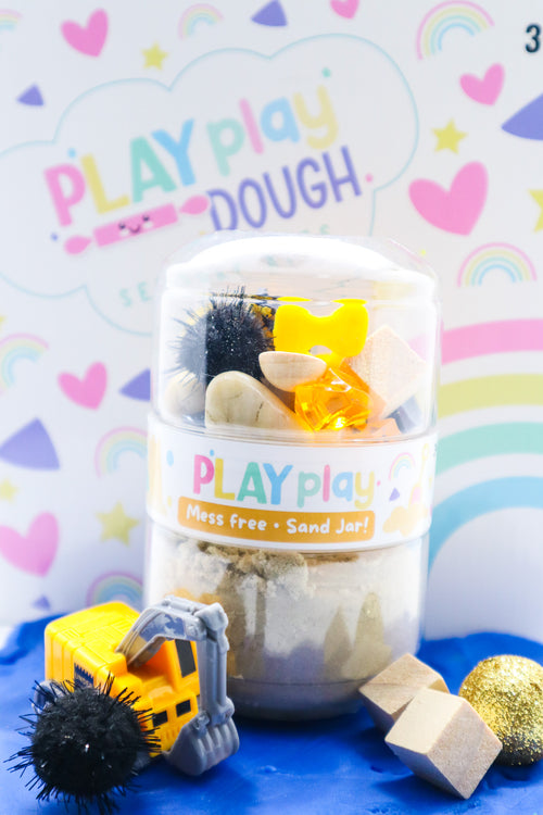 Construction Fun Sand Jar
