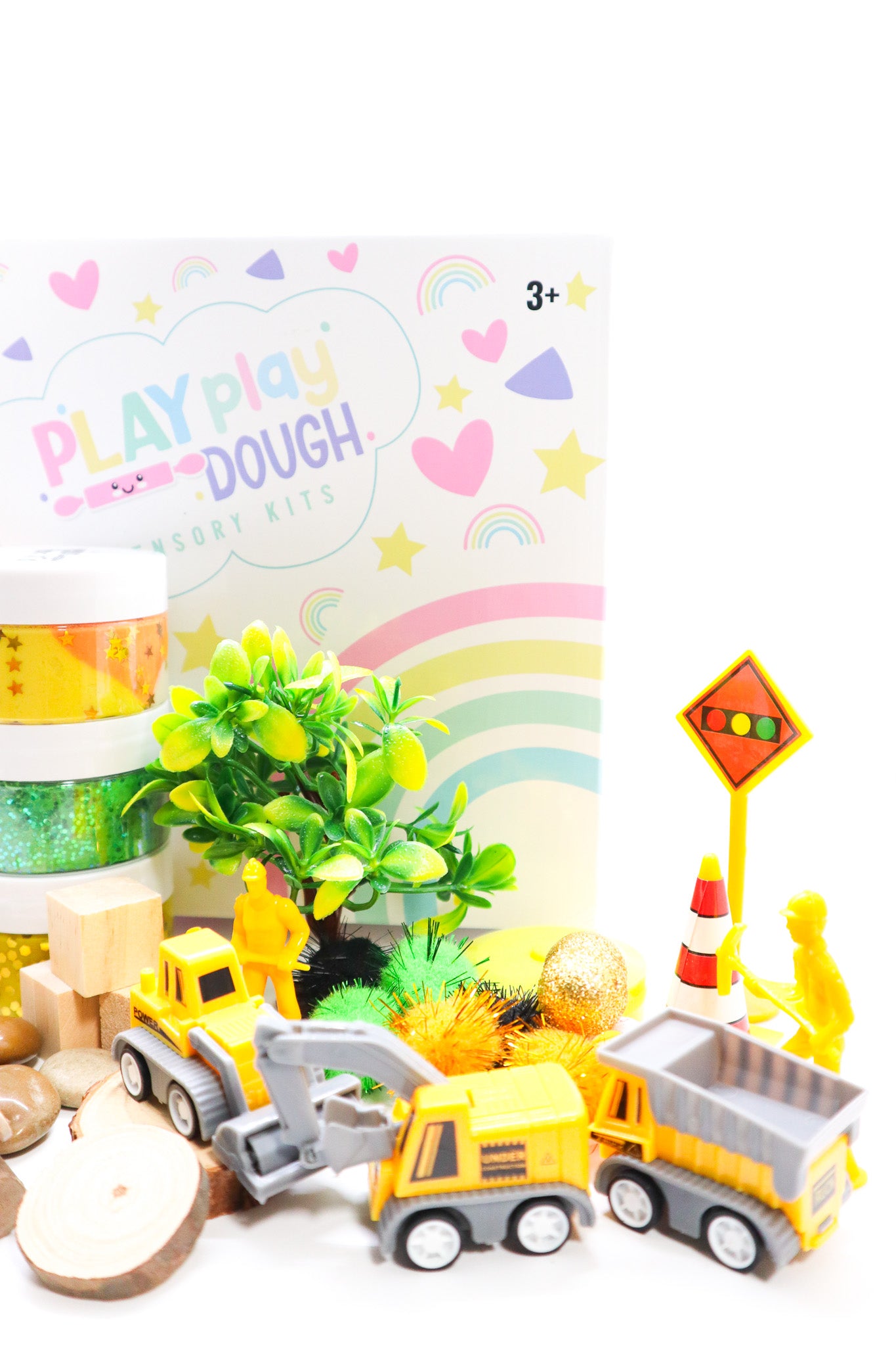 X Construction Theme Sensory Play Dough Kit