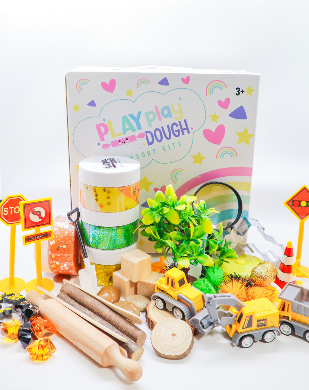 Construction Theme Sensory Play Dough Kit