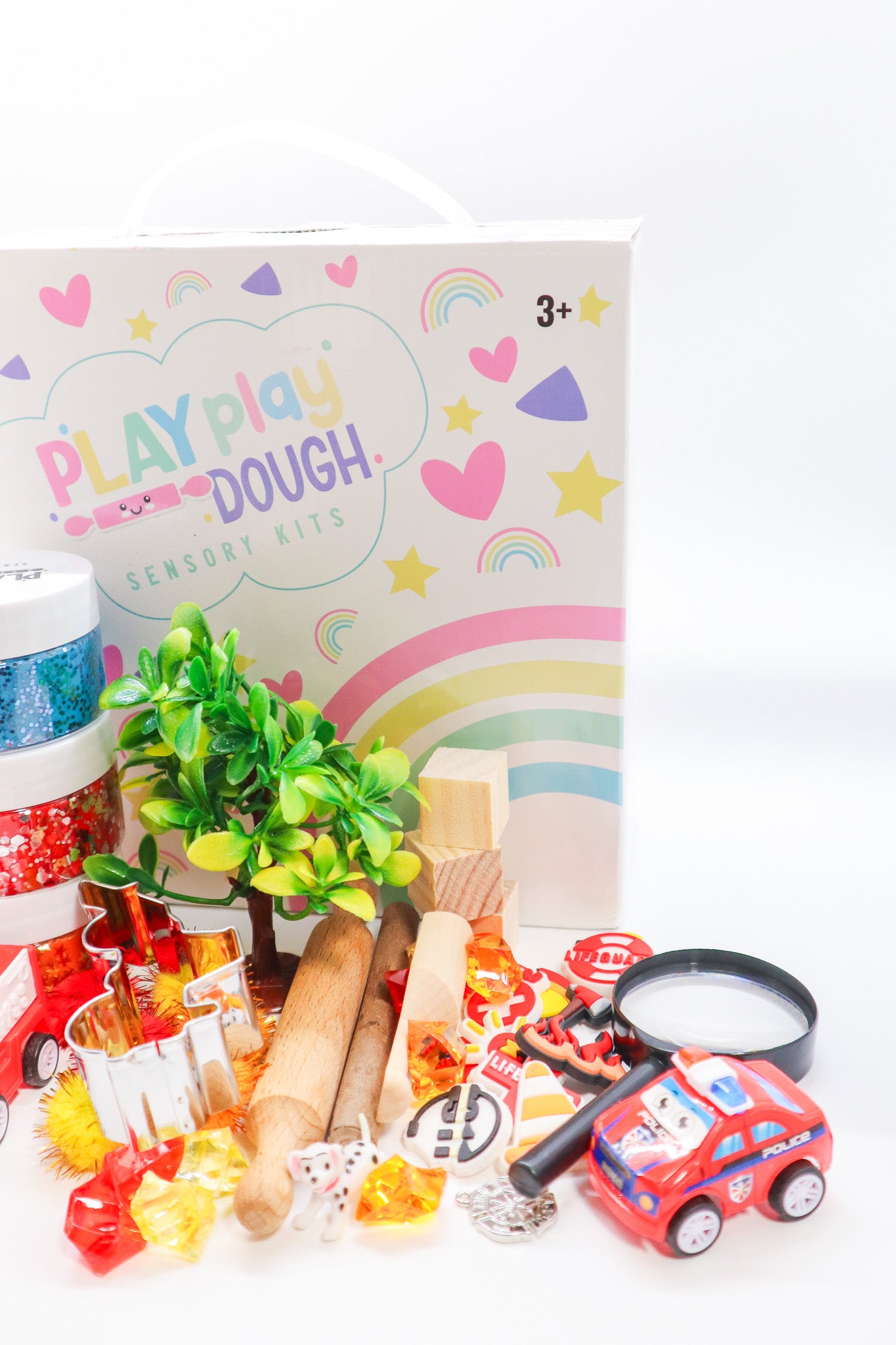 Fire Truck Play Dough Sensory Kit