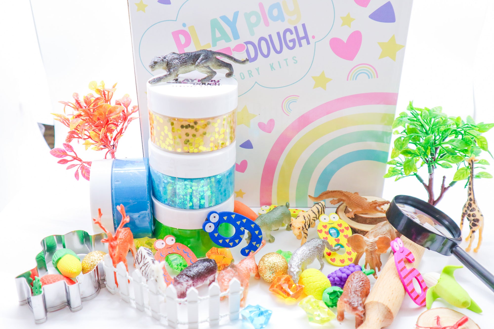 Zoo Animal Play Dough Sensory Kit