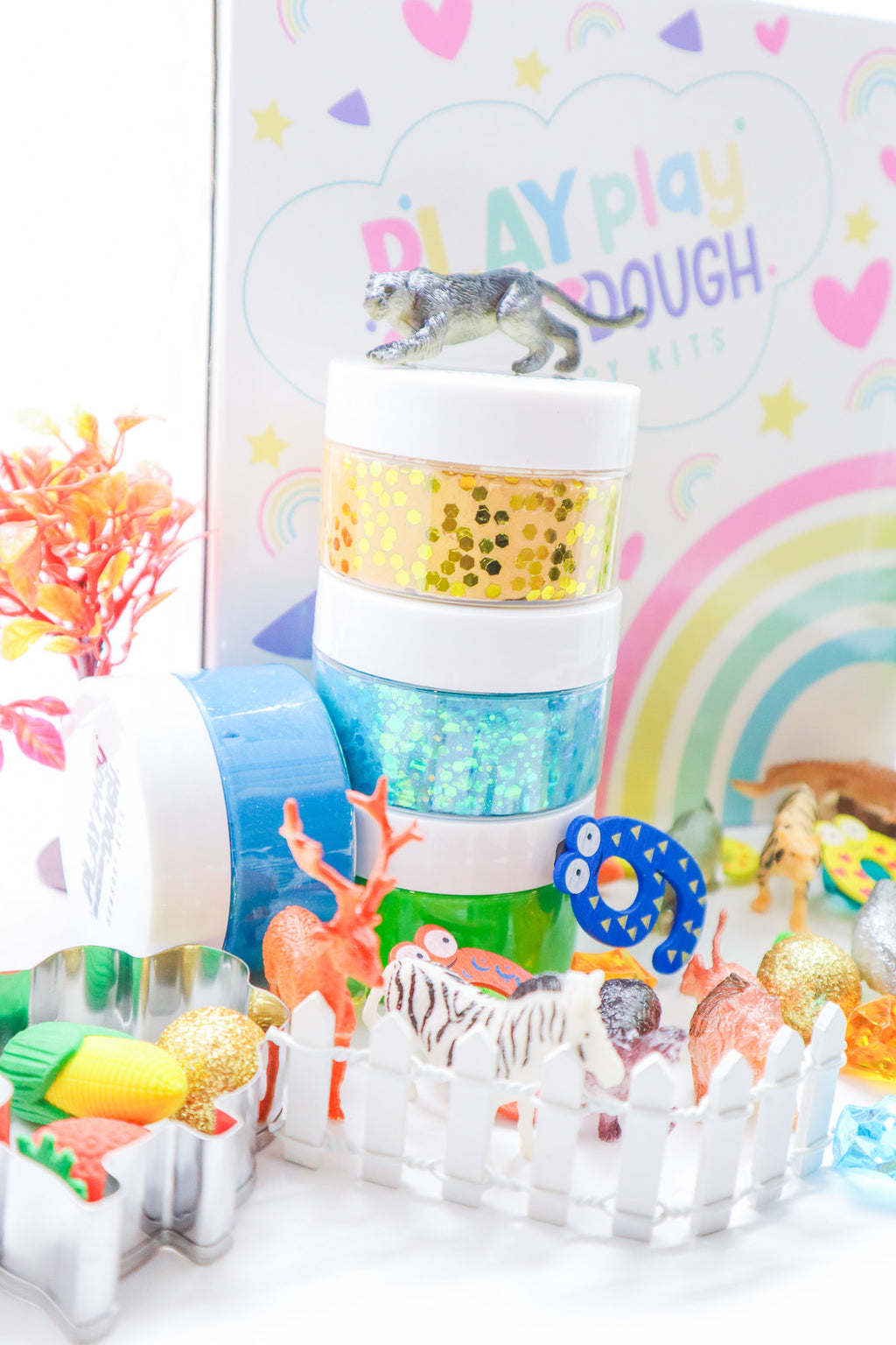 Zoo Animal Play Dough Sensory Kit