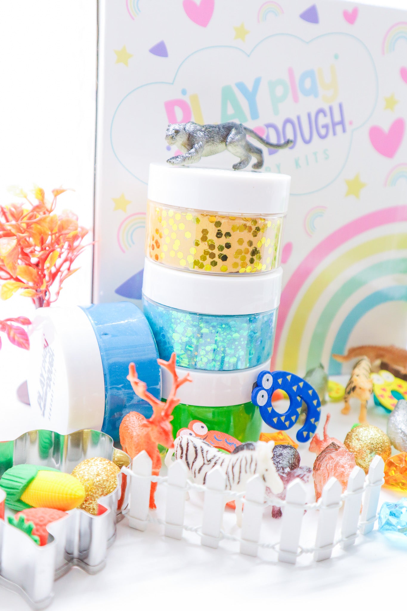Zoo Animal Play Dough Sensory Kit