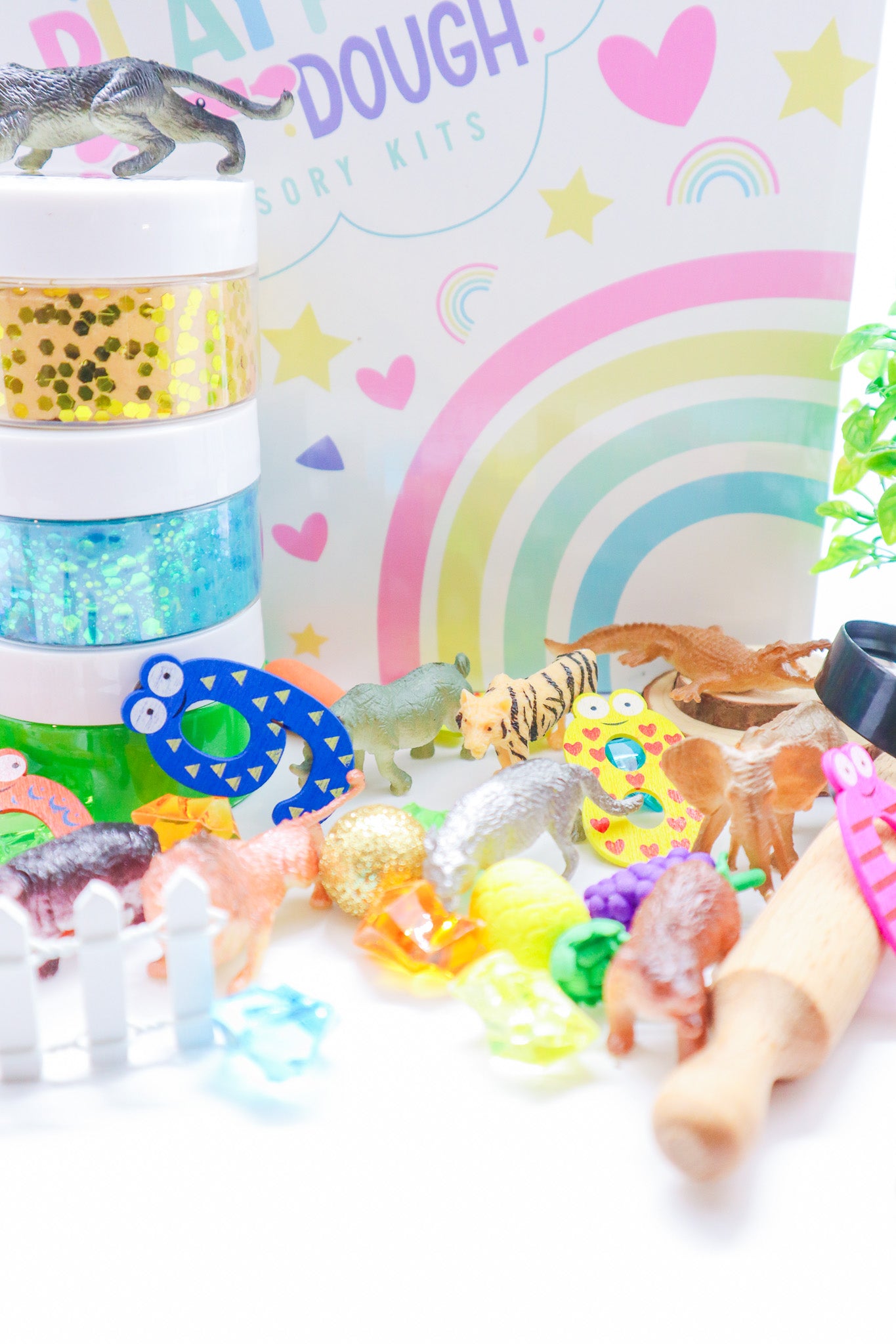 Zoo Animal Play Dough Sensory Kit