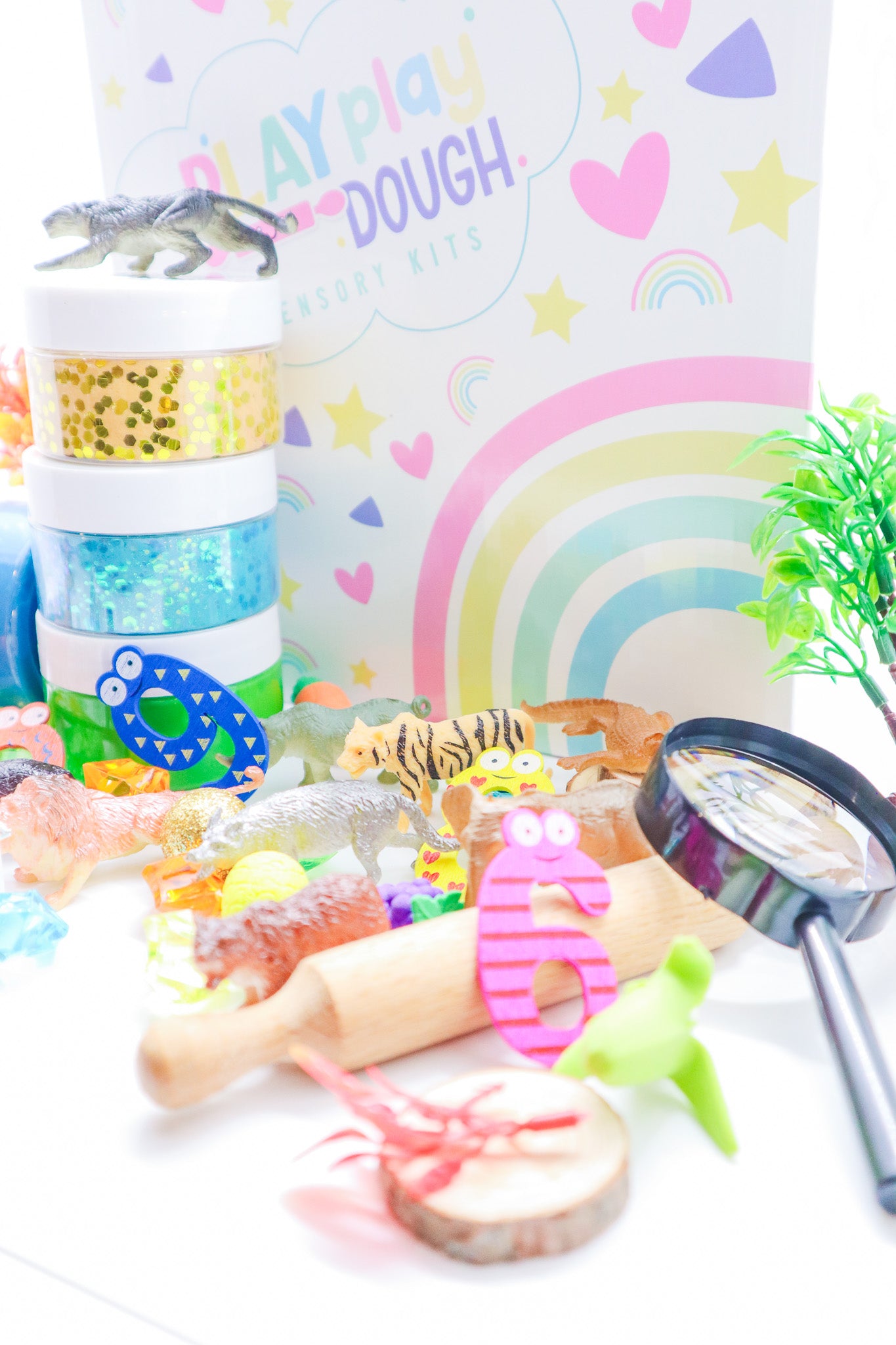 Zoo Animal Play Dough Sensory Kit