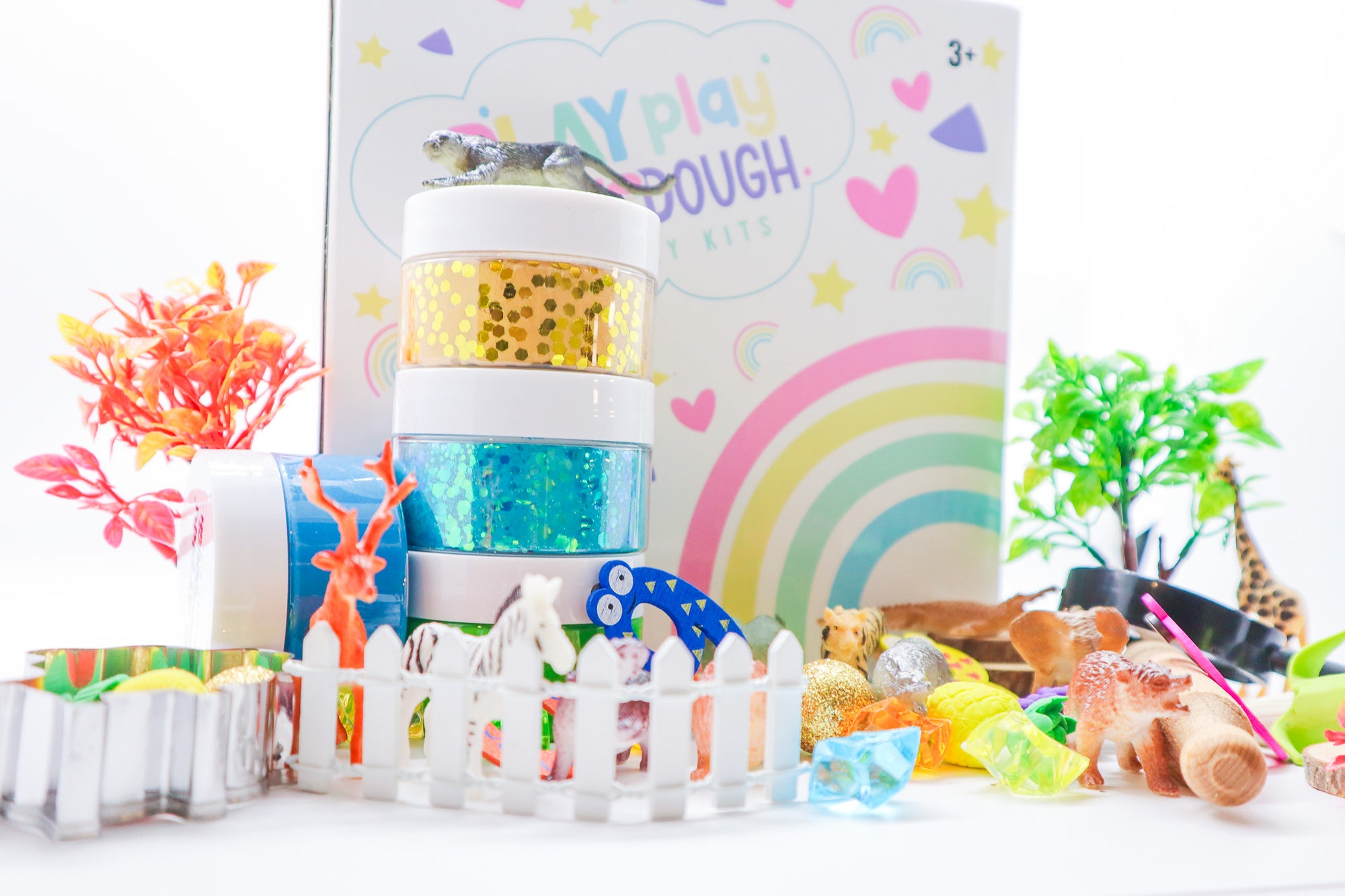 Zoo Animal Play Dough Sensory Kit