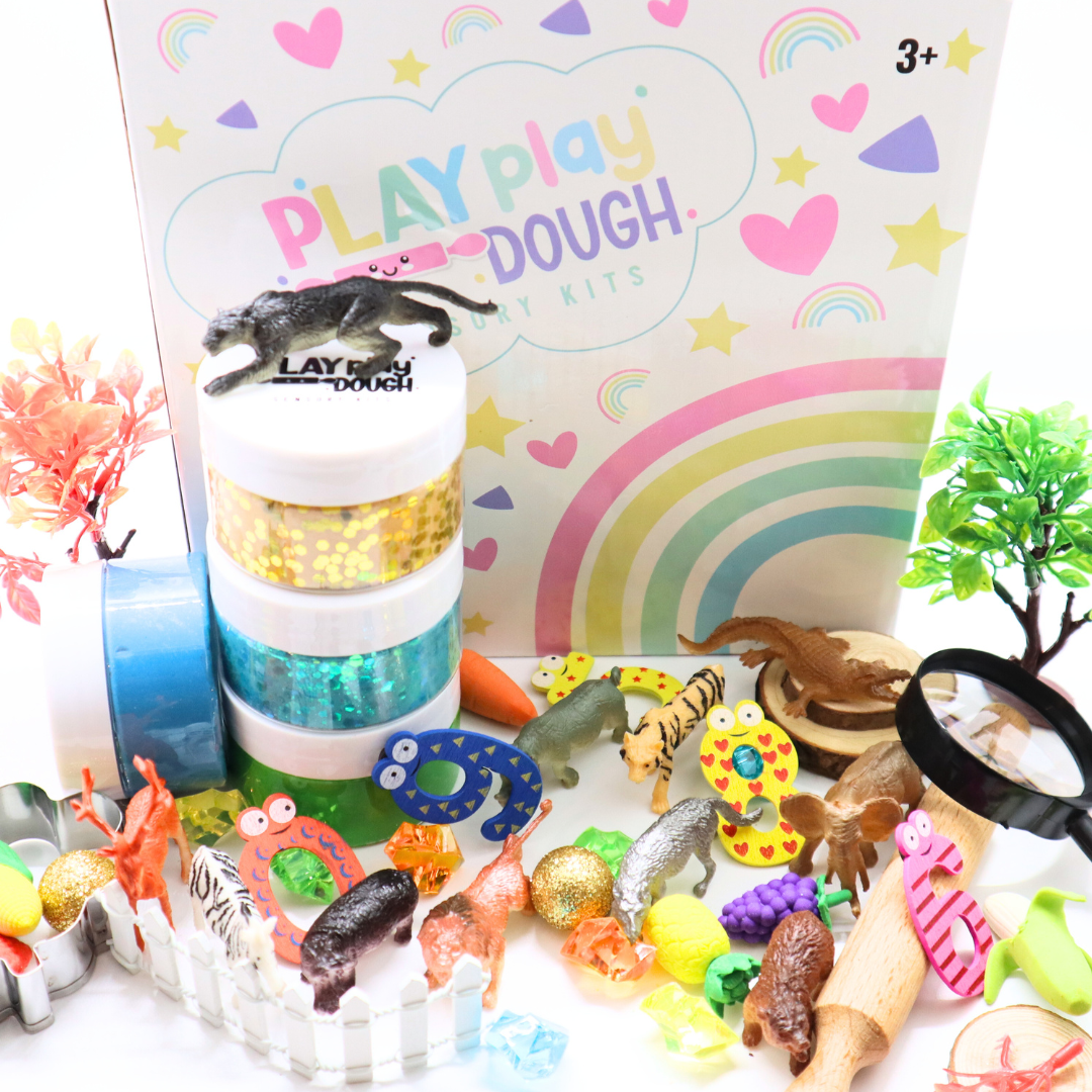 Zoo Animal Play Dough Sensory Kit