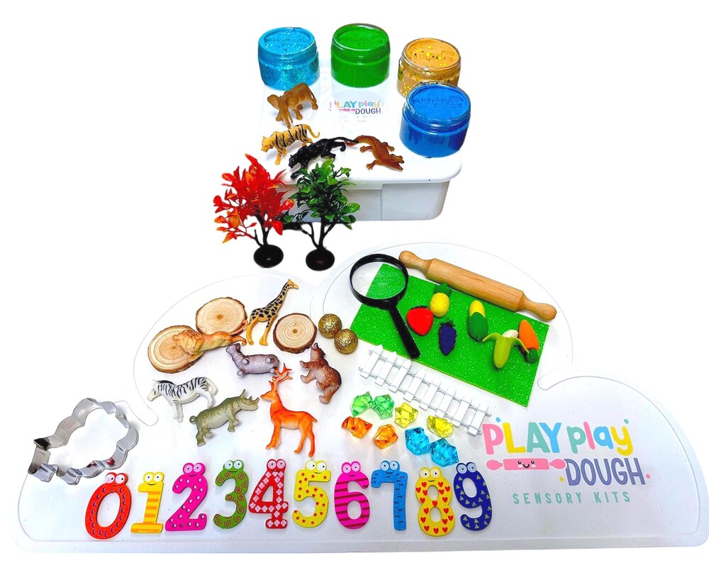 X Zoo Animal Play Dough Sensory Kit