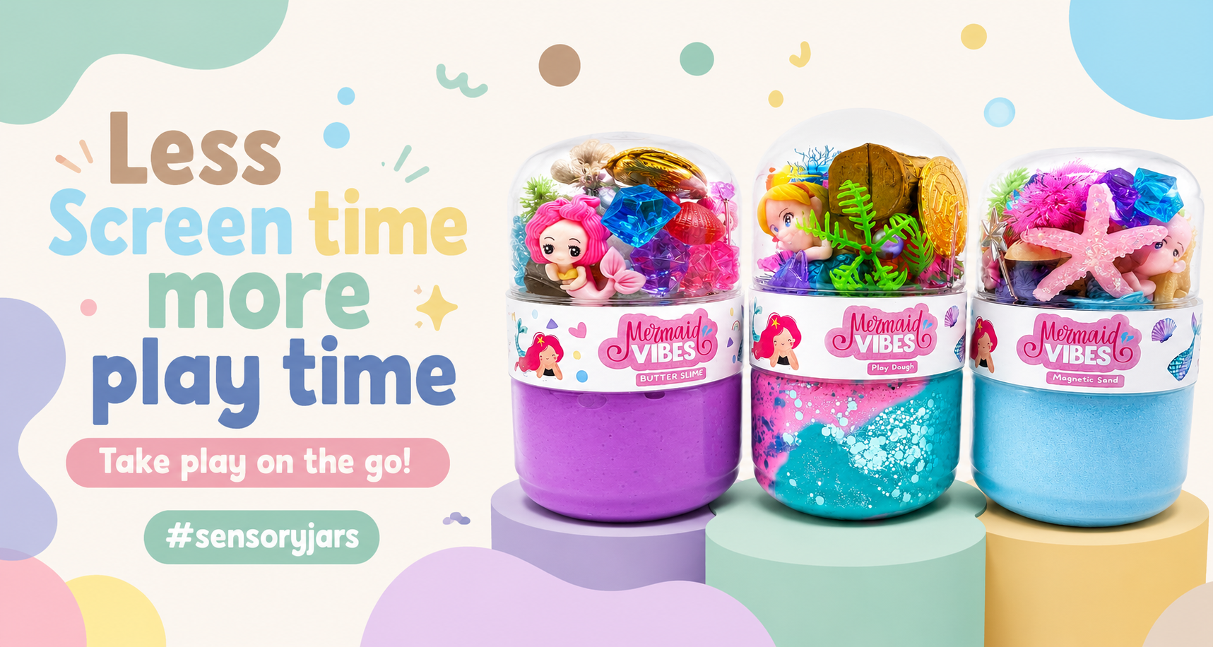 slime sensory jars on the go playtime 