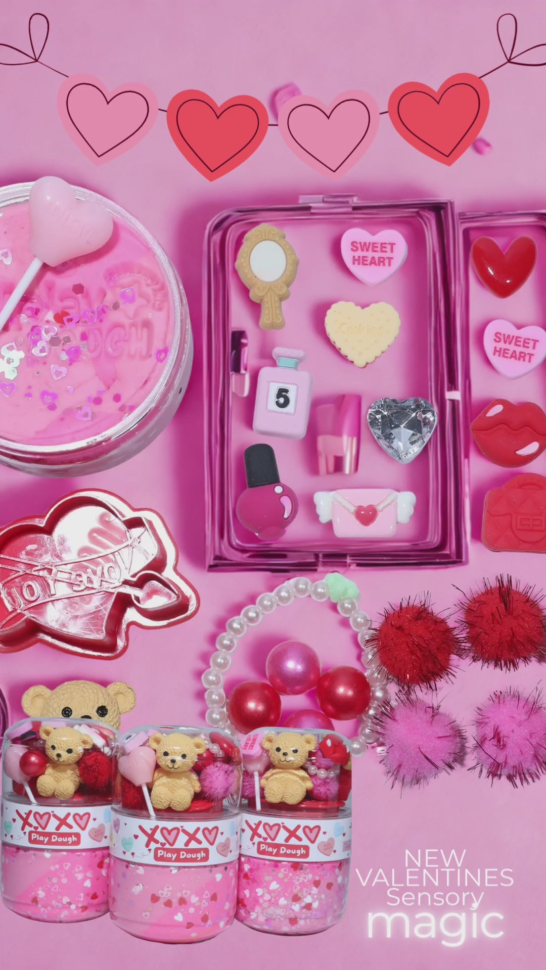 X Valentines  Play Dough Jar
